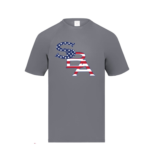 [2790.059.S-LOGO1] Men's Smooth Sport T-Shirt (Adult S, Gray, Logo 1)