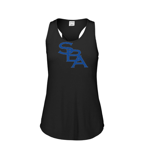 [FT0TUBBK-FAS-LOGO2] Ladies Tri Blend Tank Top (Female Adult S, Black, Logo 2)