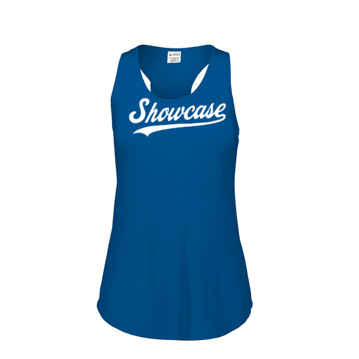 [FT0TUBRY-FAS-LOGO3] Ladies Tri Blend Tank Top (Female Adult S, Royal, Logo 3)