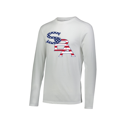[FTLCUBWH-AXS-LOGO1] Men's LS Ultra-blend T-Shirt (Adult XS, White, Logo 1)