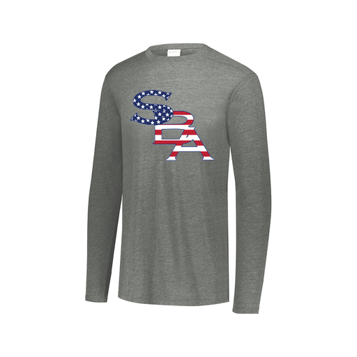 [FTLCUBGY-AXS-LOGO1] Men's LS Ultra-blend T-Shirt (Adult XS, Gray, Logo 1)