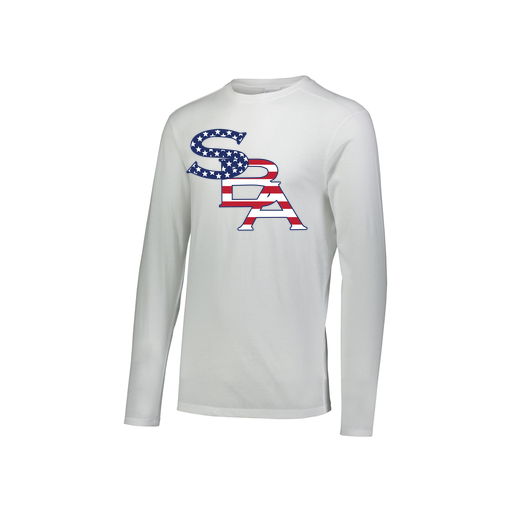 [FTLCUBWH-YS-LOGO1] Youth LS Ultra-blend T-Shirt (Youth S, White, Logo 1)