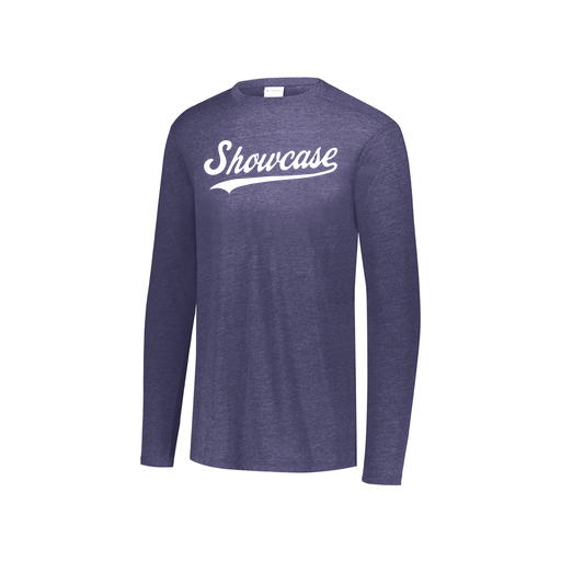 [FTLCUBNV-YS-LOGO3] Youth LS Ultra-blend T-Shirt (Youth S, Navy, Logo 3)